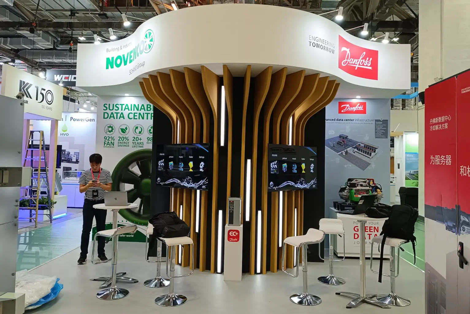 Danfoss Booth at Data Centre World 2023 - Events Management Singapore - The Project Crew
