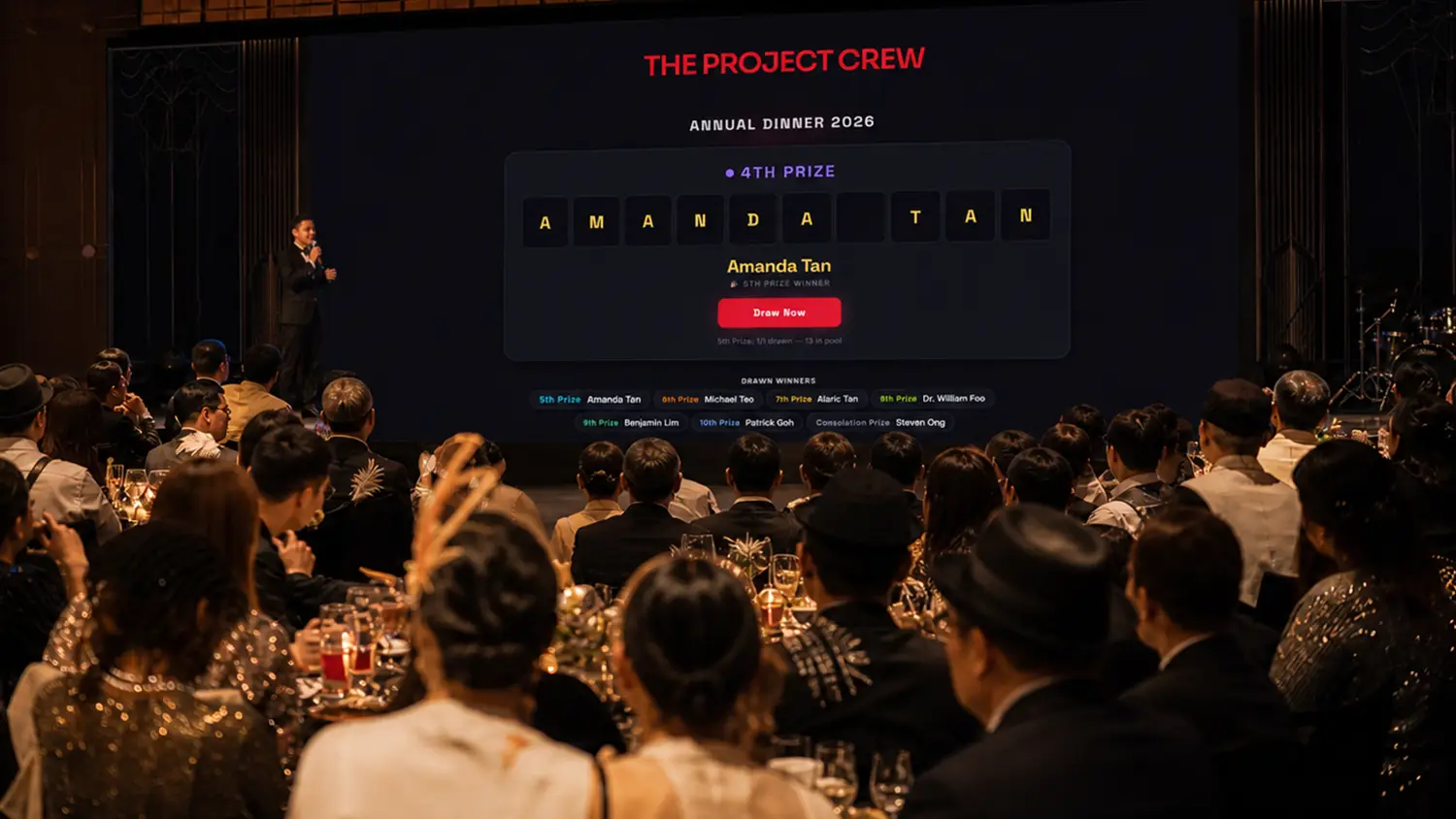 Digital Lucky Draw - DIgital Event Tools - The Project Crew