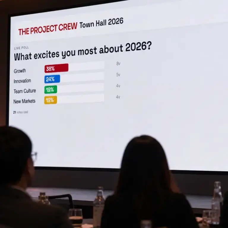 Live Engagement Tool - Live Event Polling - Live Q&A - Live Voting - Word Cloud - Digital Event Tools - The Project Crew