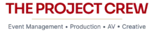 The Project Crew menu wordmark with tagline Red